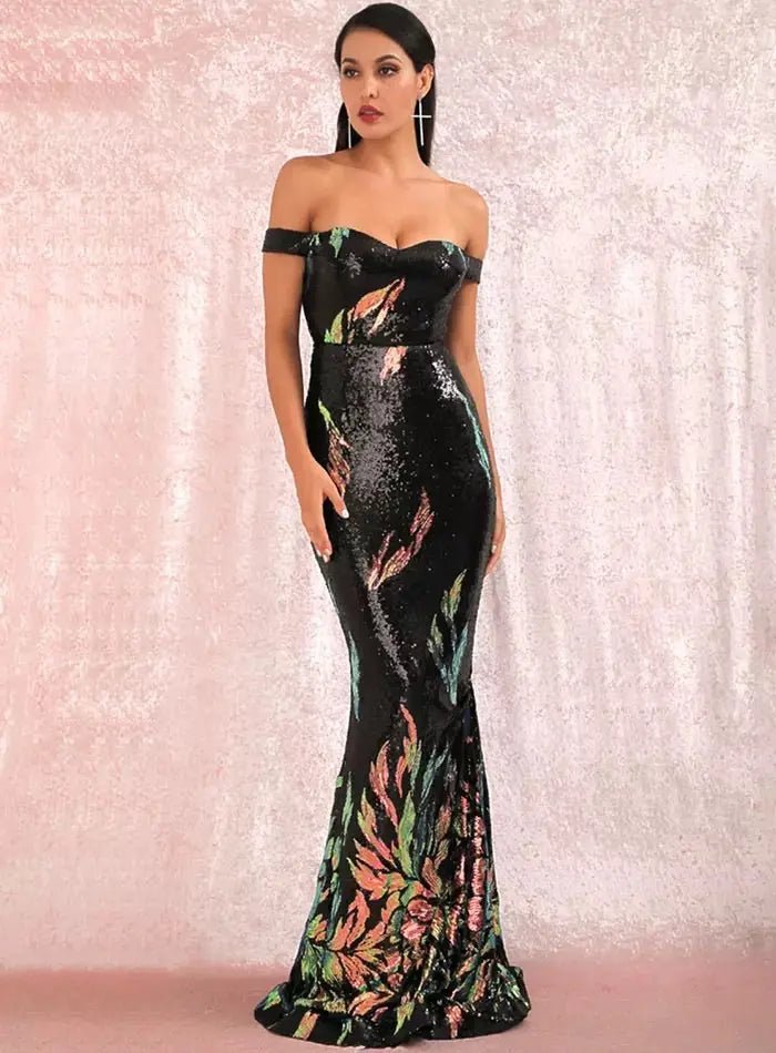 Slimming on sale formal gown