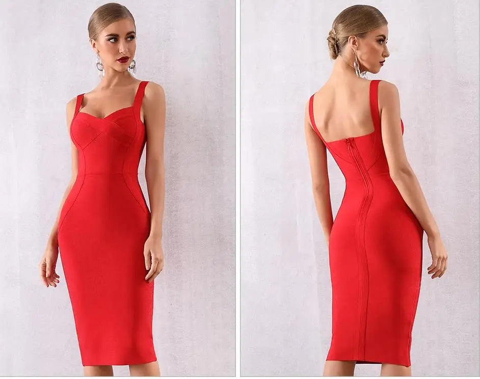 Vestido Sexy Backless Bandage Dress