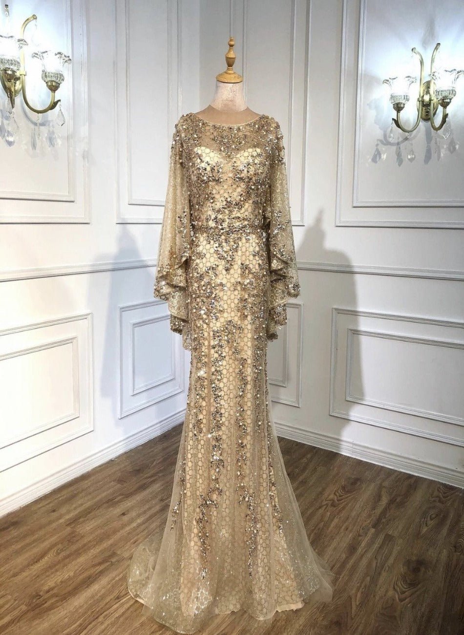 Long beaded shop evening dresses