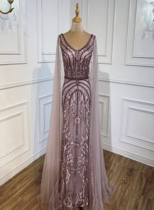 Kenneth luxurious Mermaid Beading Evening Dress - Mscooco.co.uk