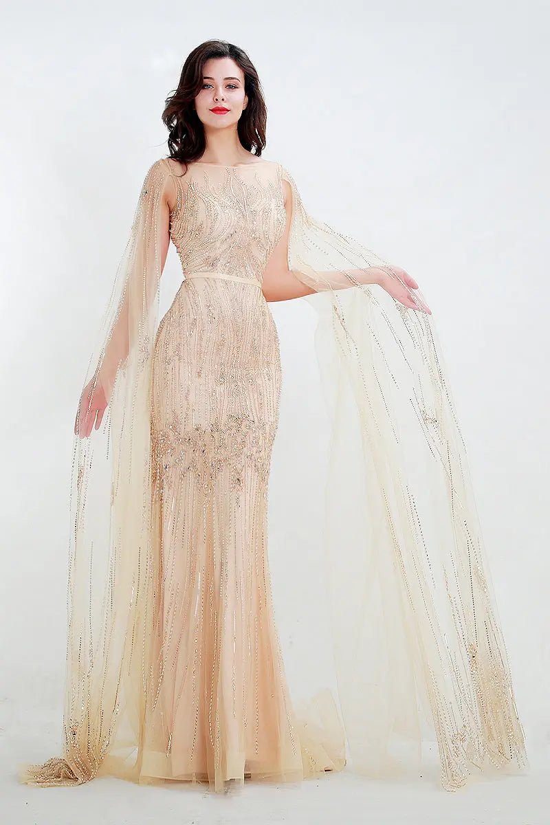 RANIA - Beaded Embellished Gown - Mscooco.co.uk